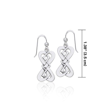 Danu Elegant Silver Celtic Knotwork Earrings TER543 - Jewelry